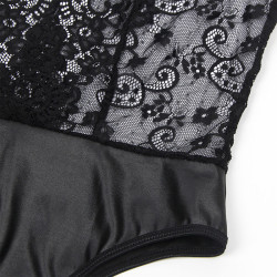 Subblime - 954383 Body Sexy Avec Porte-Jarretelles Noir S/M